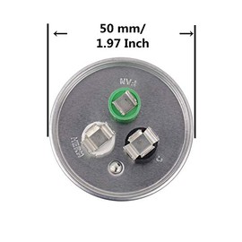 BOJACK 2 unidades de 35+5uF 35 5 MFD ± 6% 370V/440V CBB65 Dual Run Condensador de arranque circular para motor de CA o arranque de ventilador o conden