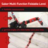 Saker Multi-function Foldable Level, 28-Inch Leveler Tool,Gifts for Men,Multi-Angle Measurement