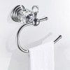 WOLIBEER Crystal Toilet Paper Holder, Polished Chrome Tissue Paper Holder