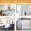 Showingo 24 Inch Clear Replacement Bathroom Towel Bar with Adjustable