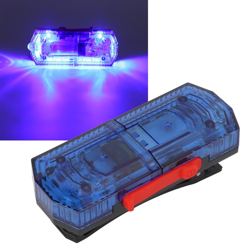 Shoulder Clip Light Rechargeable 500mAh LED High Brightness Auto On