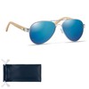 noTrash2003 Aviator Sunglasses with Coloured Mirrored Lenses UV400 CAT3 Strong