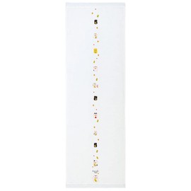 Contex Imabari Towel, Face Towel, Tenugui, Cloth, Hagoromo Gauze, Cat Oval Blue, Approx. 13.0 x 37.4 inches (33 x 95 cm)