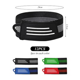 12 Pieces Of Cycling Belts, Reflective Belts, Running Supplies, Stretch Trouser Leg Fixing Clips, Cycling Accessories.