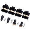 4PCS Brass Extended Hex Wheel Hubs w/Locknuts Wrench Tool for