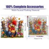 cdjlddww Chicken Diamond Painting Kits for Adults, DIY Flower Diamond