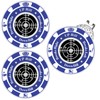 Lousrnman 3 Pcs Golf Green Reader, Blueblack Ball Marker for