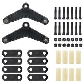 Tow-max Soaring Trailer Shackle Kit, Tandem Axle Trailer Shackle Kit, Trailer Equalizer Suspension Kit for Double Eye Leaf Springs (3500 lbs-5200 lbs Axles) (7-3/4" Hole Pitch Equalizer)