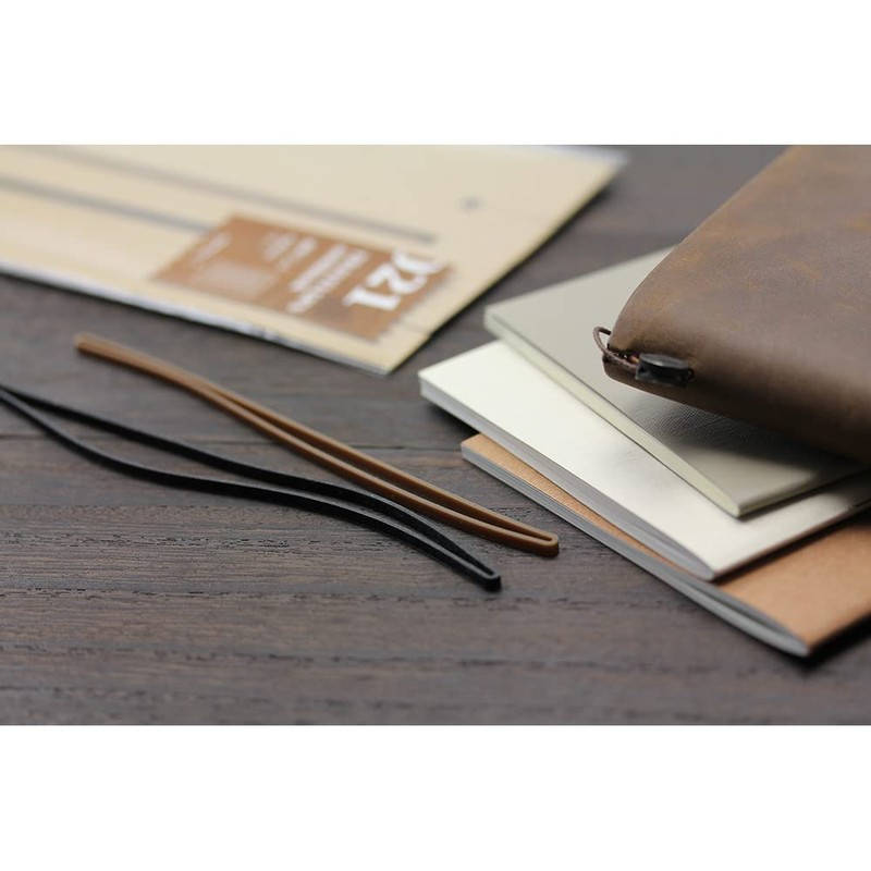 DESIGNPHIL Midori 14333006 Traveler's Notebook Refill, Interlocking Band, Pack of