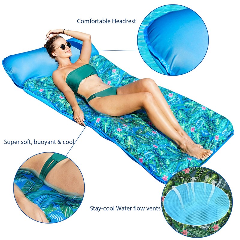 FindUWill Oversized Pool Floats- 72" X 37" Extra Large Fabric