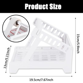 1pcs Label Holder Thermal Label Tray,Label Holder for Thermal Label Roll,Printer Paper Holder Label Rack Reel,Plastic Printer Label Holder,Thermal Label Printer Holder Accessory for Office Home(White)