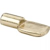 Hardware Resources Box of 24- 5 mm- Polished Brass Spoon Shelf Supports