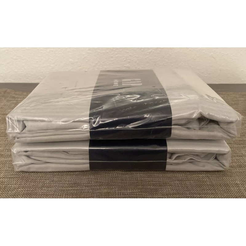 GAP HOME 100 % Organic Cotton Curtain Pair 48 x