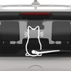 Cat Wiper Sticker, Windscreen Wiper Sticker, Funny Cartoon Kitten Decal,