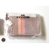 Coach NWT COACH DOUBLE ZIP WALLET WRISTLET WITH VARSITY STRIPE