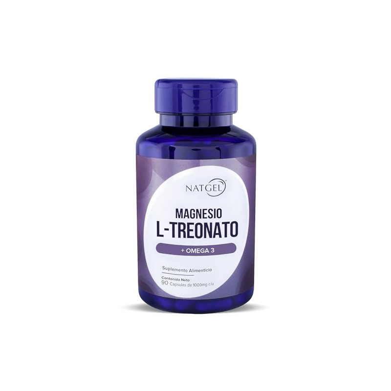 Magnesio Treonato Natgel Omega Alta Absorcion Apoyo Cognitivo Relajacion Suplemento