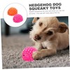 FRCOLOR 2pcs Pet Hedgehog Toy Latex Hedgehog Dog Toy Teething