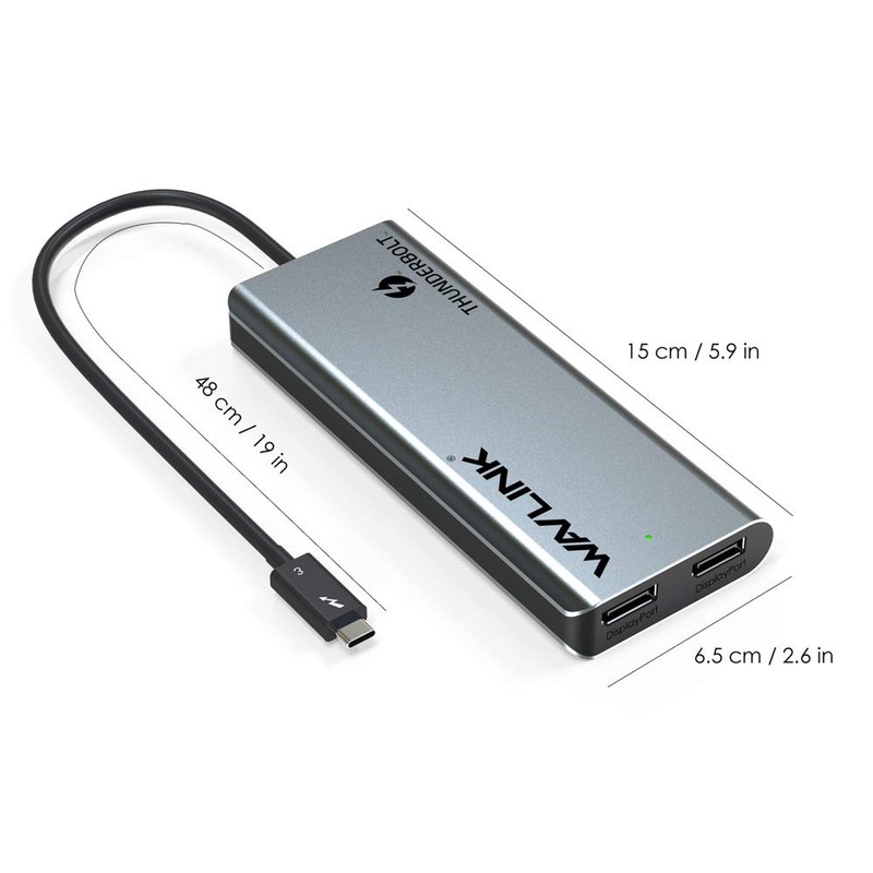 WAVLINK Thunderbolt 3 Mini Dock Docking Station / Dual 4K
