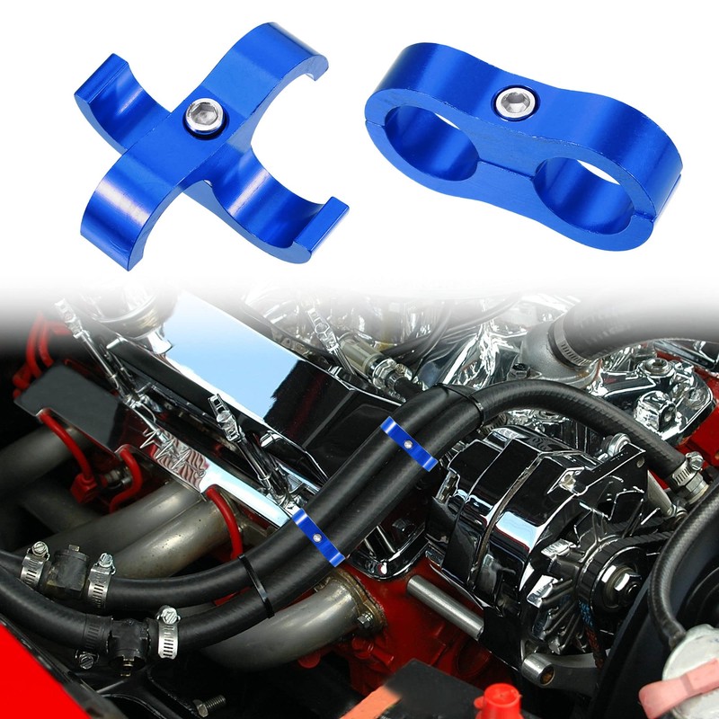 X AUTOHAUX 3pcs AN10 Car Hose Separator Clamp Fuel Line