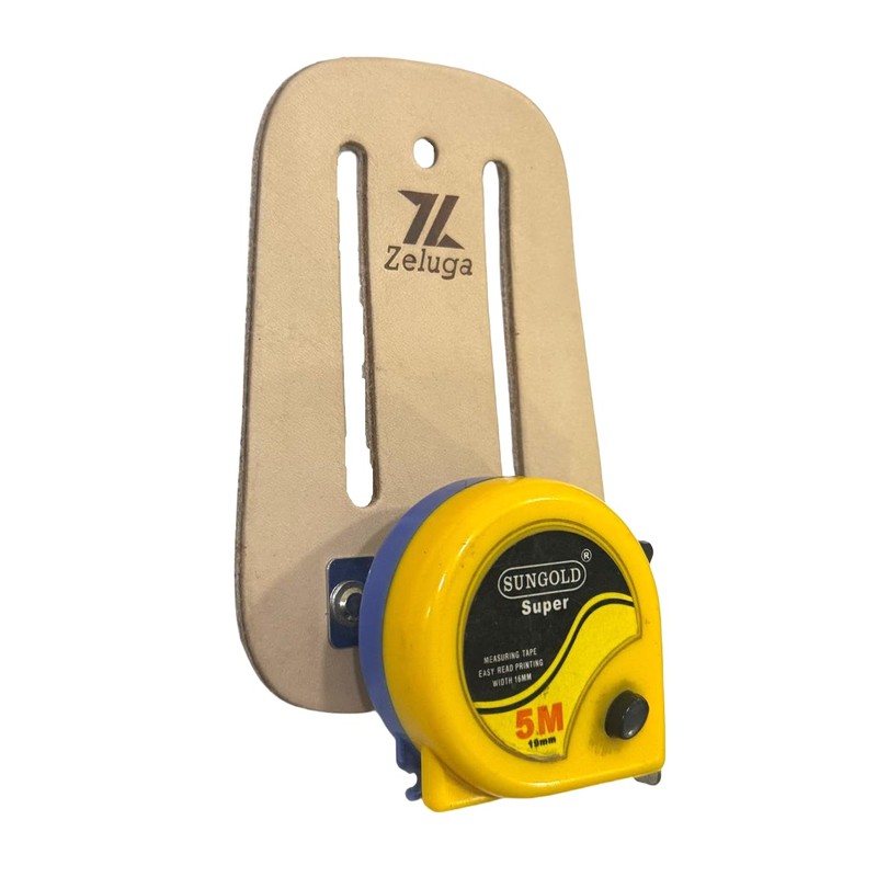 Zeluga 20-520 Heavy Duty Leather Tape Measure Holder, Fits Belts