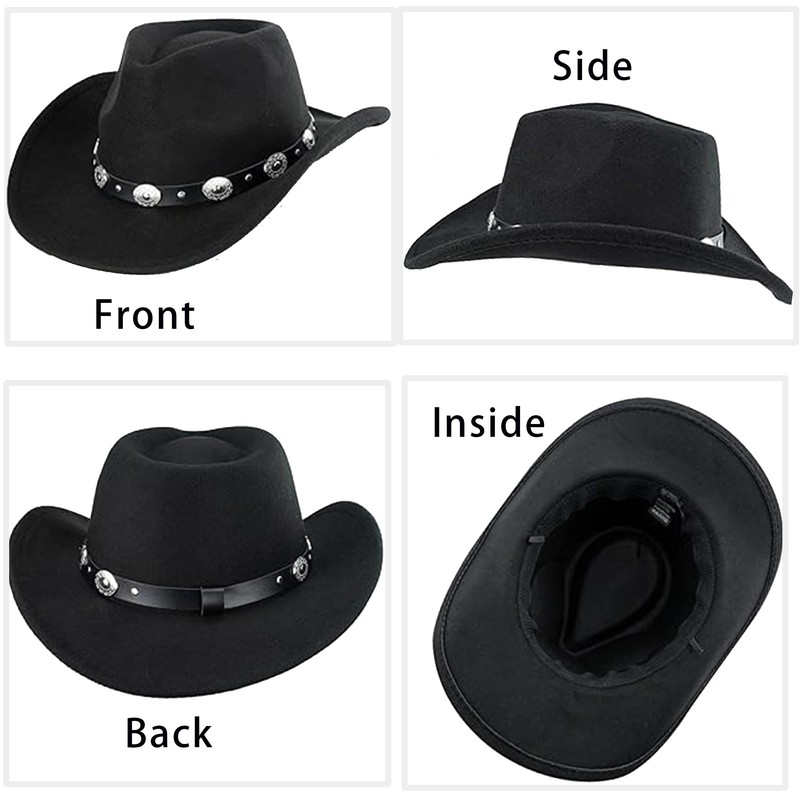 Western Outback Felt Cowboy Hat for Women Cowgirls Fedora Gus