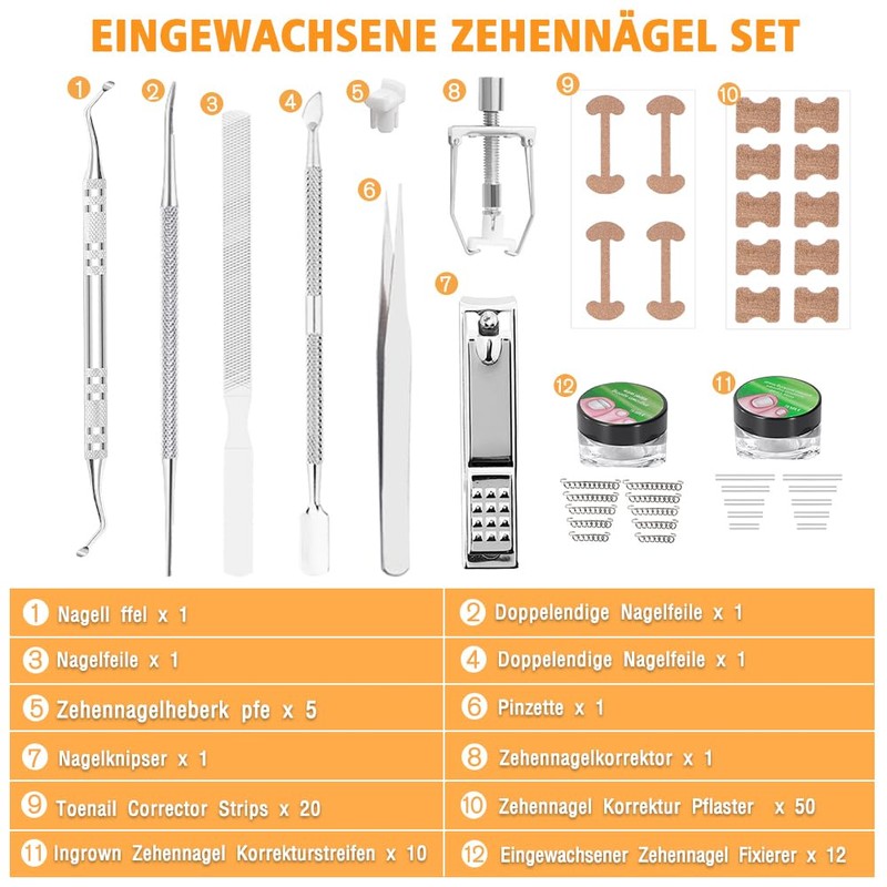 Joycabin Ingrown Toenails Set, Toenail Correction Patch, Ingrown Toenail Correction
