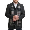 Dockers Men's Weston Wool Blend Coat with Scarf (Regular and