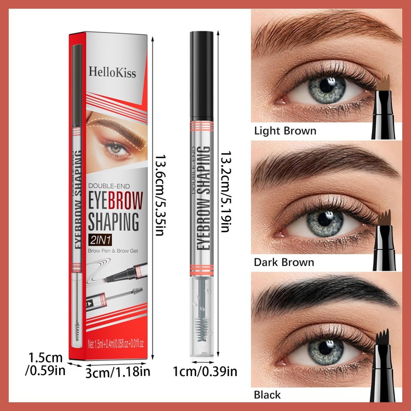 2in1 Augenbrauenstift Mit Gel Brow Lifting Set Augenbrauenstift Microblading Augenbrauen