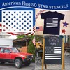 Large Star Stencils Independance Day Decor 50 Star Stencil American