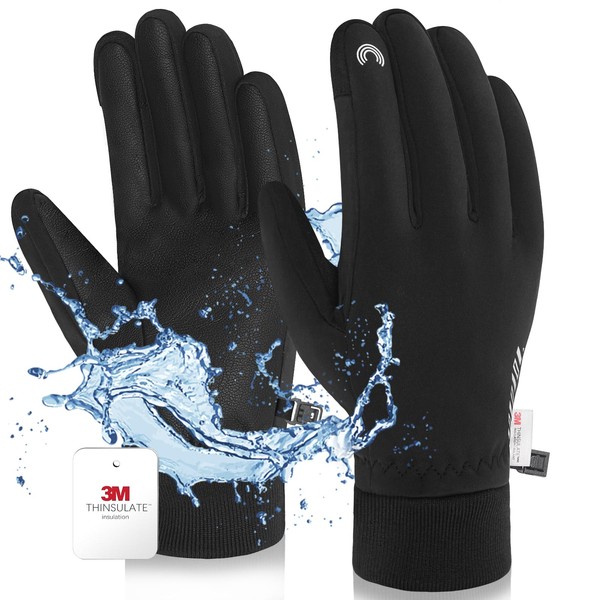 RIGWARL Winter Gloves Completely Waterproof Gloves Ski Warm Gloves