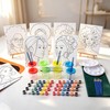 8-Guest Paint & Sip Kit for Adults,8''x10'' Pre Drawn Black