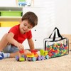 Toy Storage Bags with Labels, 4-Piece Set, Clear PVC, Waterproof,