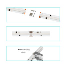 ENQIMAOYI 3 Pin 12mm FCOB LED Connector for RGB Smart IC COB LED Strip Light 5 Strip to Strip 4 Pack L Shape WS2811 720LED Indoor