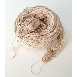 Meinposten Decorative Fishing Net Maritime 2 x 4 m White Natural Cotton Decorative Net 200 x 400 cm