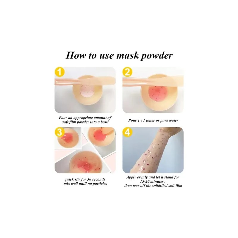 Mascarilla Hidroplastica Jelly Mask Cabina Spa Antiedad Gel