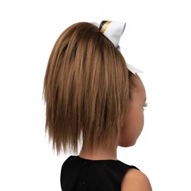 Girly Curls Cheerleader 11" Straight Ponytail Hairpiece for Girls and Teens (Toffee)