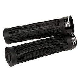 Burgtec Bartender Pro Super Soft Greg Minnaar Signature Grip, Black, Rubber, 5mm Diameter, Single Lock-on, Tapered Core, UCI Mountain Bike World Cup, Bicycle, Dirt Bike
