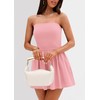 PRETTYGARDEN Women's Summer Strapless Mini Party Dress 2025 Casual Tube