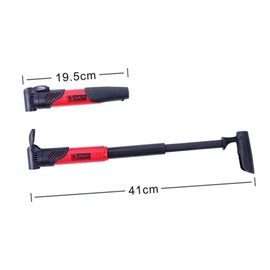 Outanaya Portable Biking Pump Handle Inflator Mini Bike Accessories High Pressure Pump for Mountain Bikes Us French Nozzles