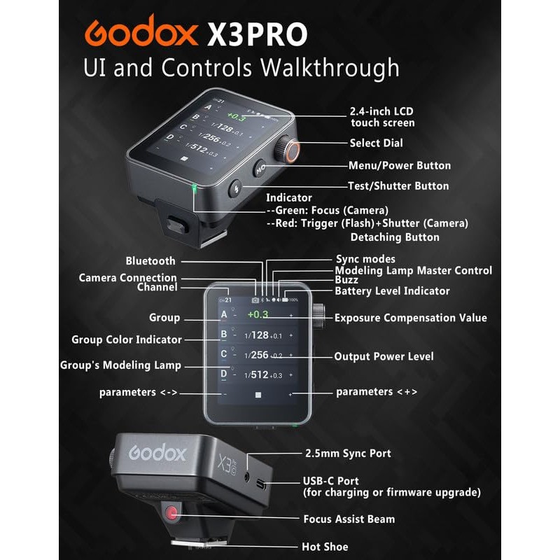 GODOX X3 PRO N X3PRO TTL Wireless Flash Trigger for