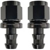 通用 2Pcs Aluminium 6AN Straight Push On Fuel Hose Fitting