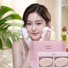 CLBIO Premium Collagen Bar Soap 100g 1 set 2 pieces / 씨엘바이오 프리미엄 콜라겐 바 비누 100g 1세트 2개