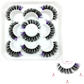 5 Pairs False Eyelashes Russian Strip Lashes 8-18mm Fluffy Mink Lashes 5D False Eye lashes Natural Volume Eyelashes Fake Eyelashes D Curl