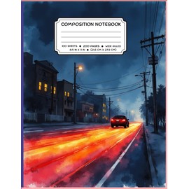 City Lights: A Neon-Lit Urban Composition Notebook for Nighttime Dreamers
