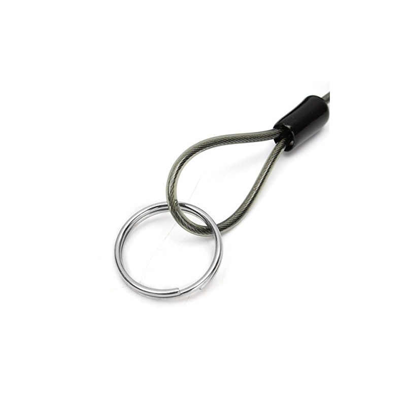 C-FUNN 5Pcs 26cm Steel Plier Coil Tether Lanyard Secure Grip