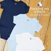 Bramble & Bear, 3-6 Pack Short Sleeve Baby Bodysuits, Unisex