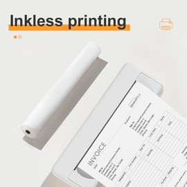 LINGLONG a4 thermal paper rolls, Quick-dry thicker brighter and the font is clearer to make the printing quality, Wide Compatible Portable a4 Thermal Printers ([A4] 4 Rolls, 8.27x1.18")
