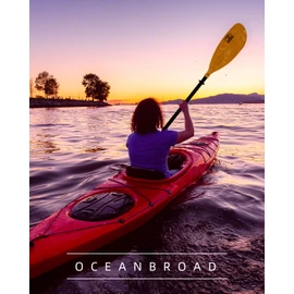 OCEANBROAD Adjustable Kayak Paddle 86in/220cm to 94in/240cm Kayaking Boating Canoeing Oar with Paddle Leash 1 Paddle…