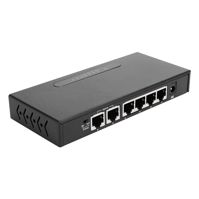 6 Port 4 Ways Poe Power Supply Switch Internet Monitoring