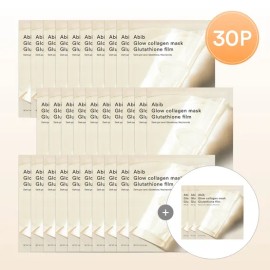 아비브 글로우 콜라겐 마스크 글루타치온 필름 30매+3매 추가 증정 Glow Collagen Mask Glutathione Film 30 Sheets + 3 Sheets Free Gift
